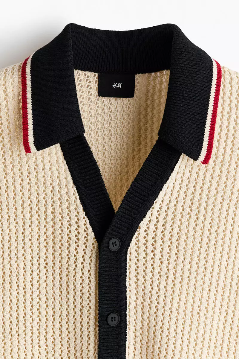 Loose Fit Textured-knit vest