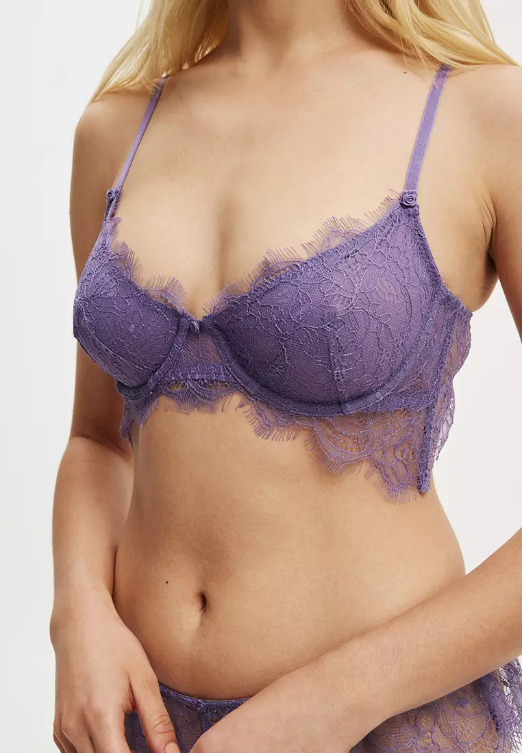 Eyelash Lace Underwire Bra