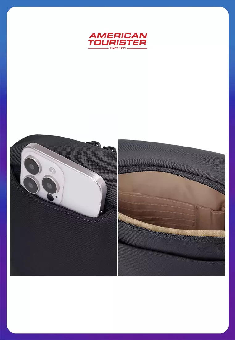 American Tourister Orbit Crossbody Bag S R - Black