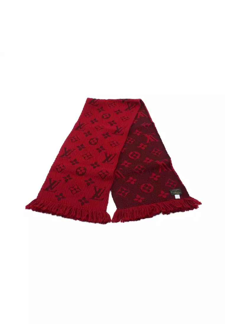 Pre-owned Louis Vuitton Wool Scarf In Red