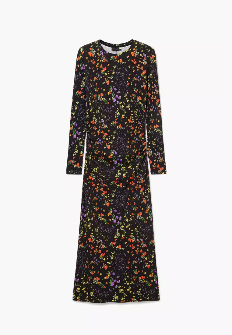 Desigual Woman Slim floral dress.