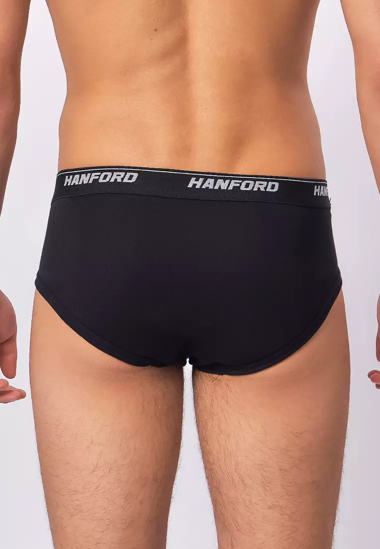 Premium Ribbed Cotton Hipster Men's Briefs Colton - Assorted Colors (3in1 Pack)