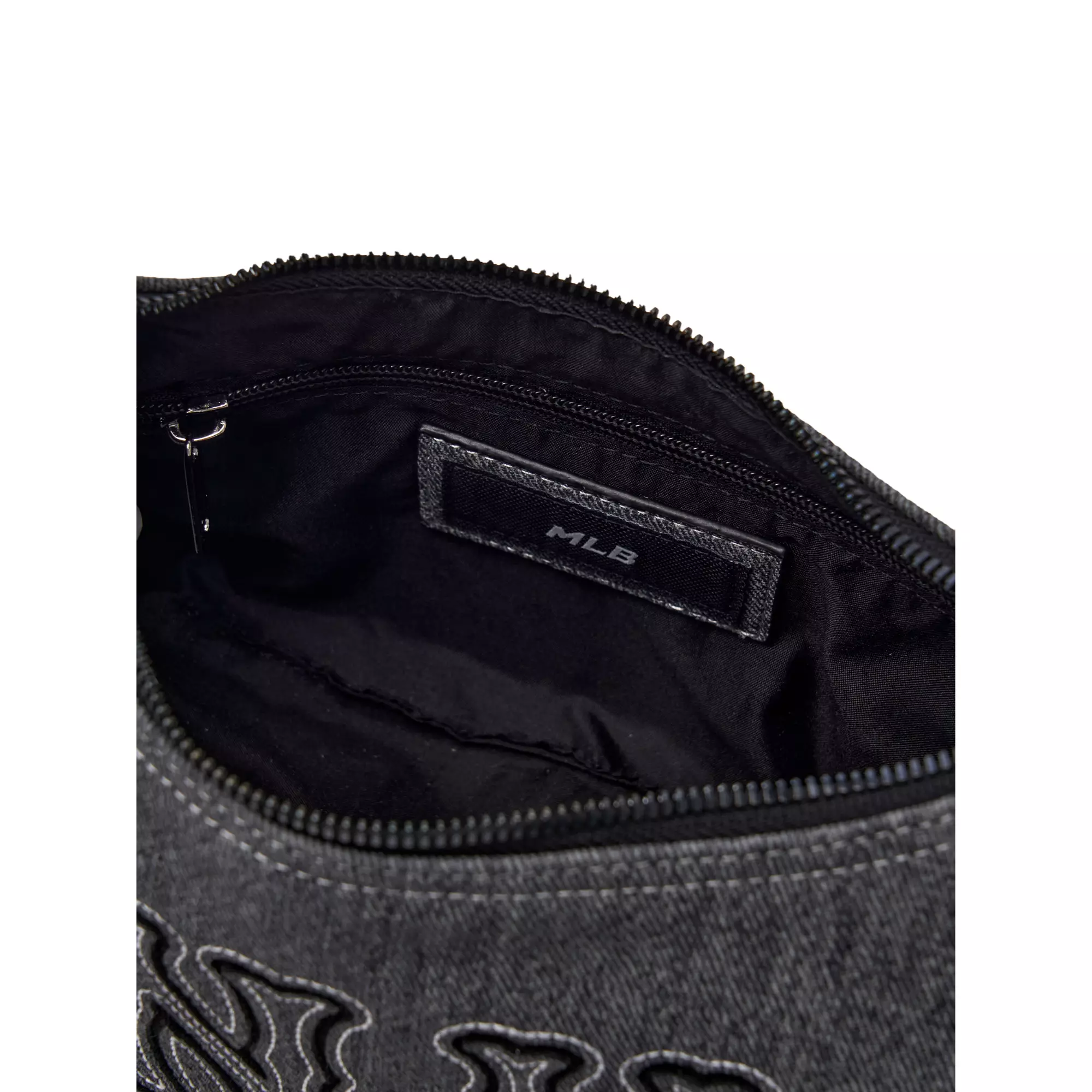 BASIC MEGA LOGO POCKET DENIM HOBO BAG NEW YORK YANKEES