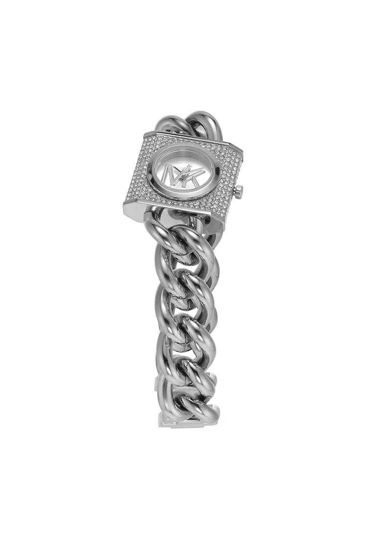MK Chain Lock Silver Stainless Steel Watch MK4718