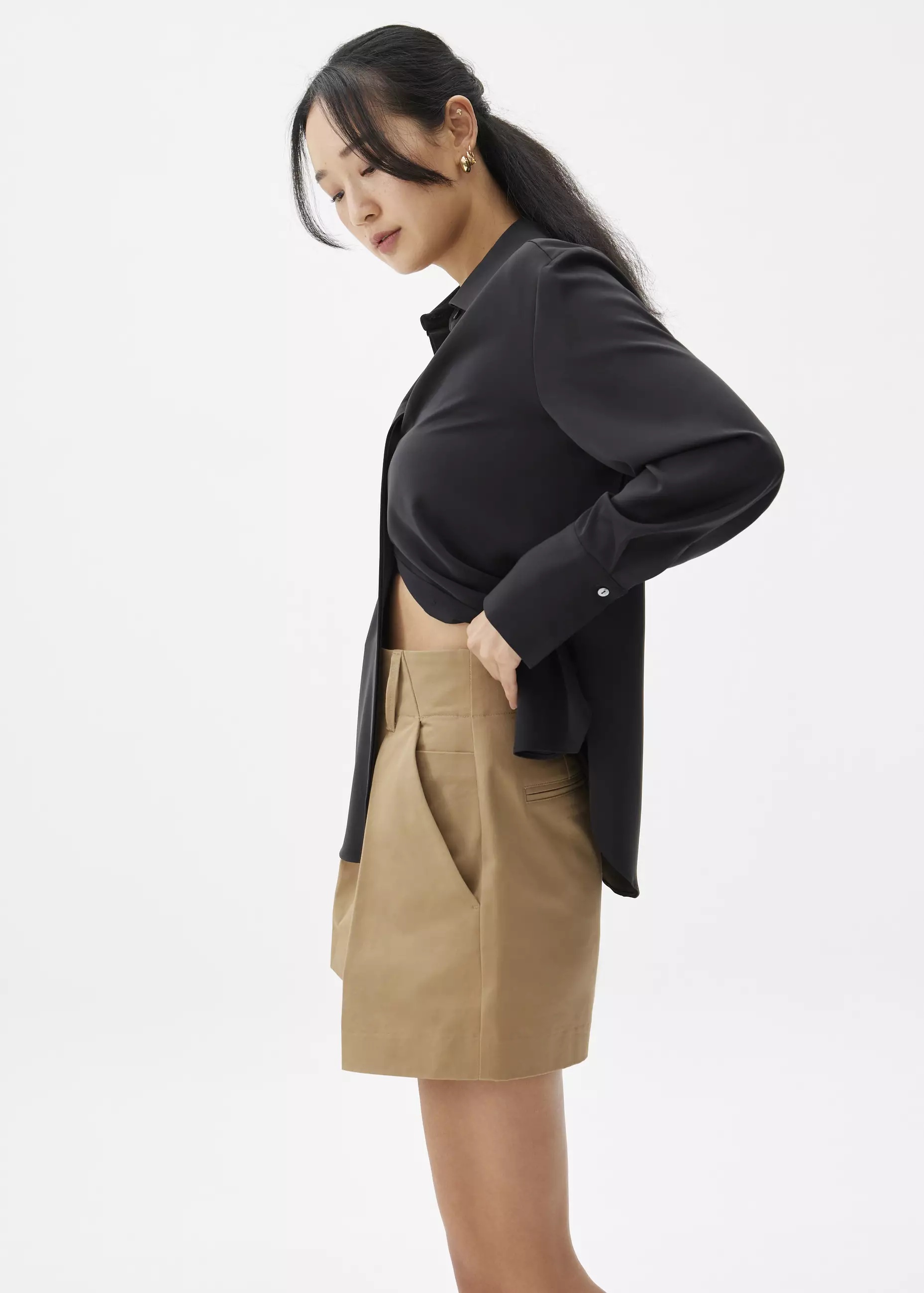 Celana Pendek Wanita - Cotton A-line Shorts