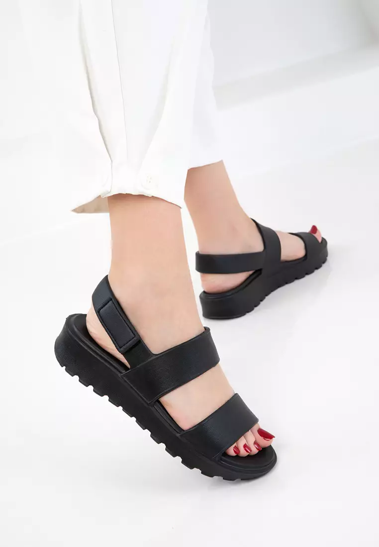 Black Women's Sandals 20750