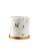 DILAS HOME Gold x Marble Effect Plant Pot with Tray - Large FDAFCHL6DA86F2GS_1