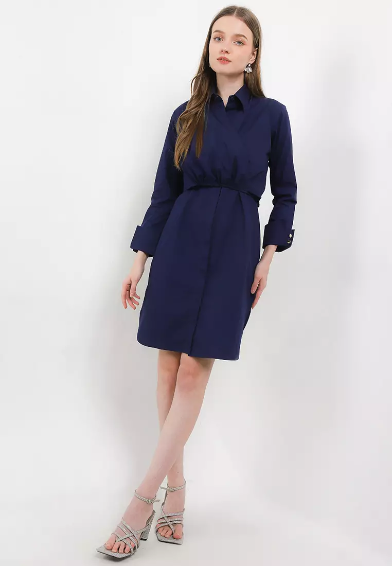 Nanine Dress In Navy Blue