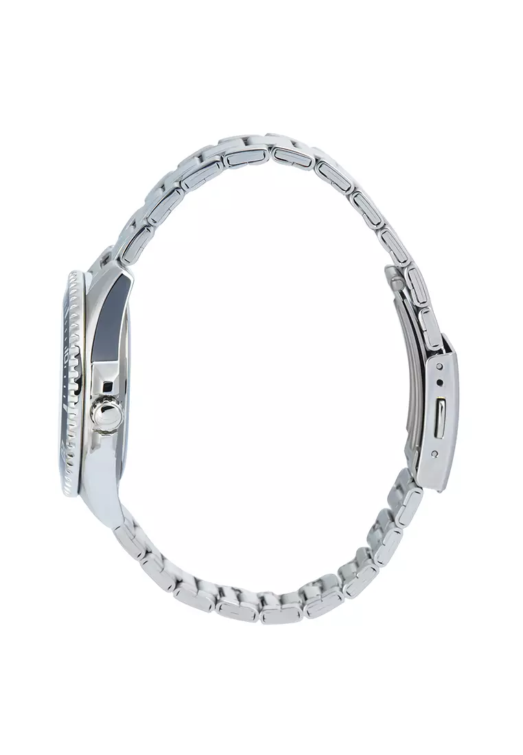 Casio MDV-10D-2A1V - Jam Tangan Analog Pria - Silver Stainless Steel Case Blue Dial