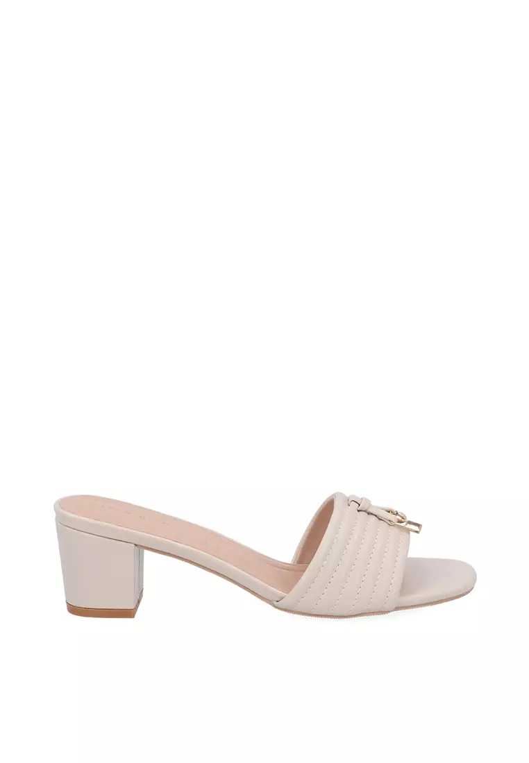 Discount on Carlo Rino  shoes - SKU: Beige Kaylani Heeled Sandals