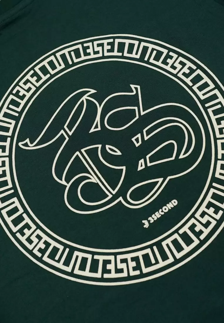 3Second Men's T-Shirt Short Sleeve Regular Fit Cotton Gruzz C241125