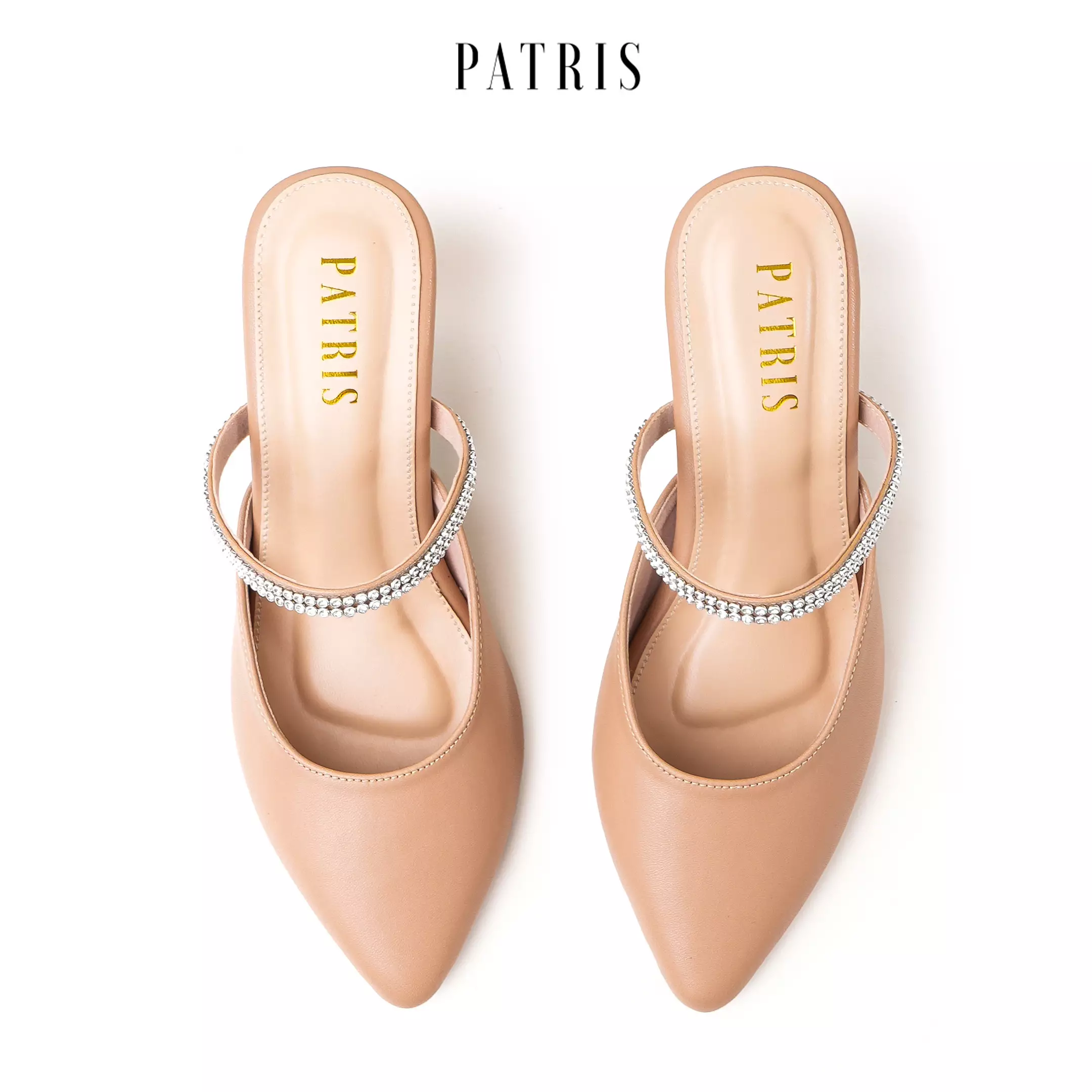 PATRIS Charlene Mules Wanita Heels / Hak 7 Cm