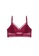 ZITIQUE red Women's Latest No Steel Ring Ultra-thin U-back Gathered Lace Lingerie Set (Bra And Underwear) - Wine Red E213DUSF8E15BFGS_2