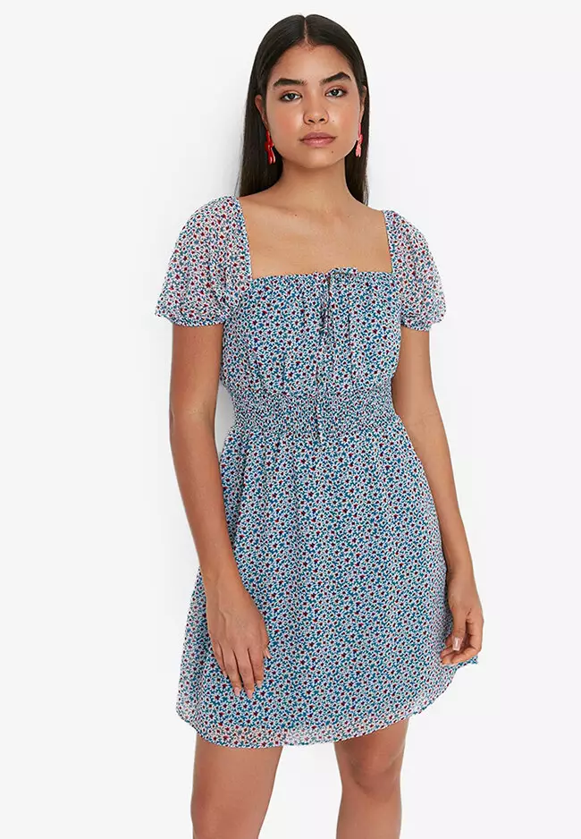 Topshop ditsy sale smock dress