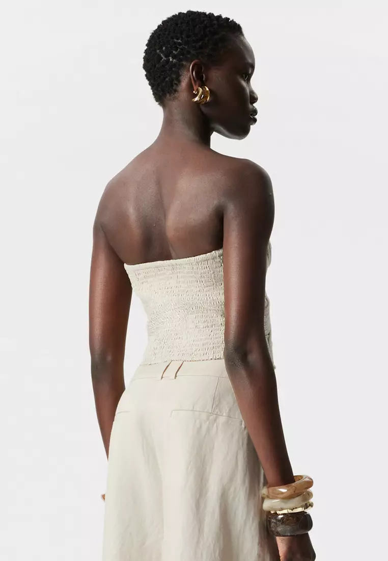 Sculptural Bandeau Top