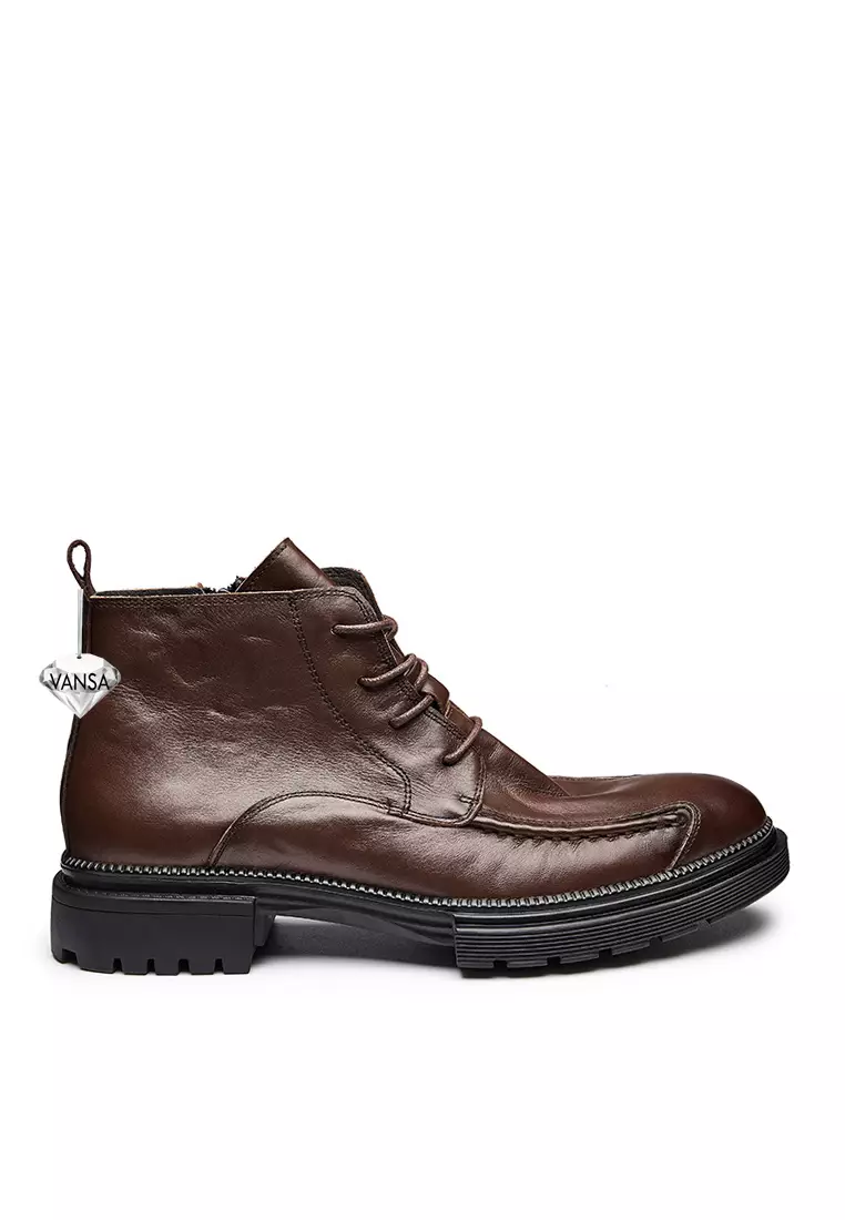 Discount on Twenty Eight Shoes  shoes - SKU: VANSA Vintage Top Layer Cowhide Martin Boots VSM-B-6601-2