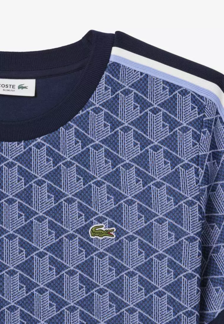 Slim Fit Monogram Jacquard T-shirt