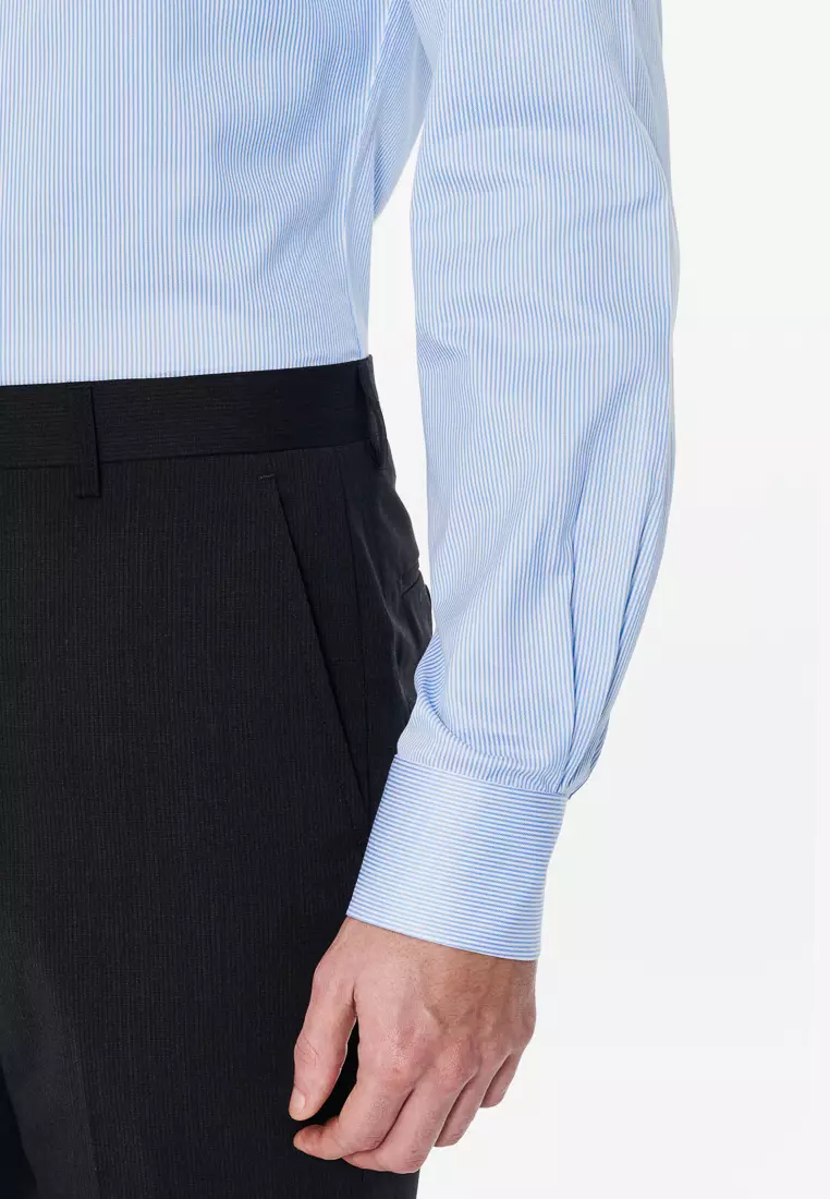 slim fit dress slacks BROOKS BROTHERS || Non-Iron Button-Down Shirt main image 0