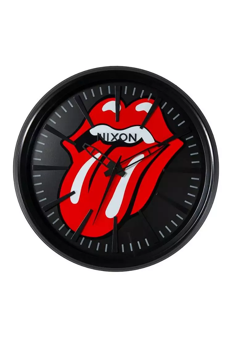 Buy Nixon Nixon Rolling Stone Sentry Wall Clock Watch Black Red