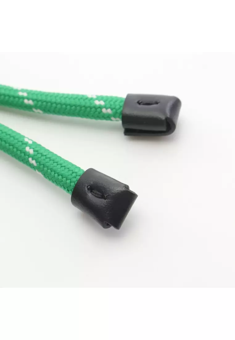 Pre-Loved MIU MIU coat bracelet GP (gold plated) fabric gold green white