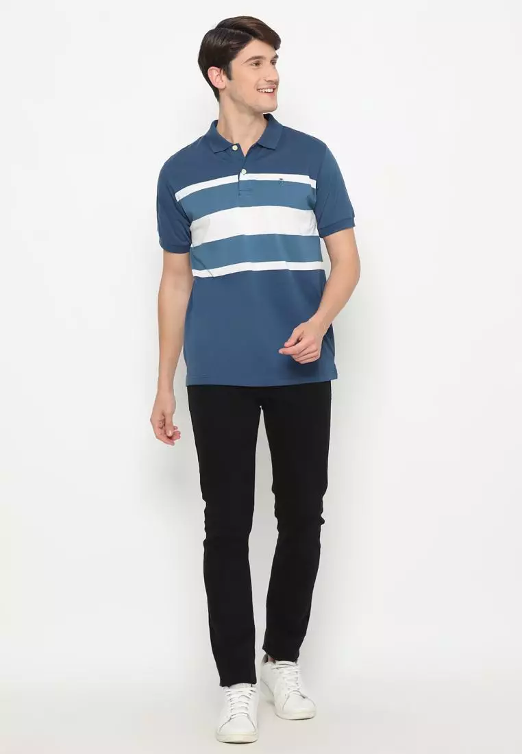 MATSUDA Kaos Polo Pria Katun Baju Cowok Kerah Kawaguchi