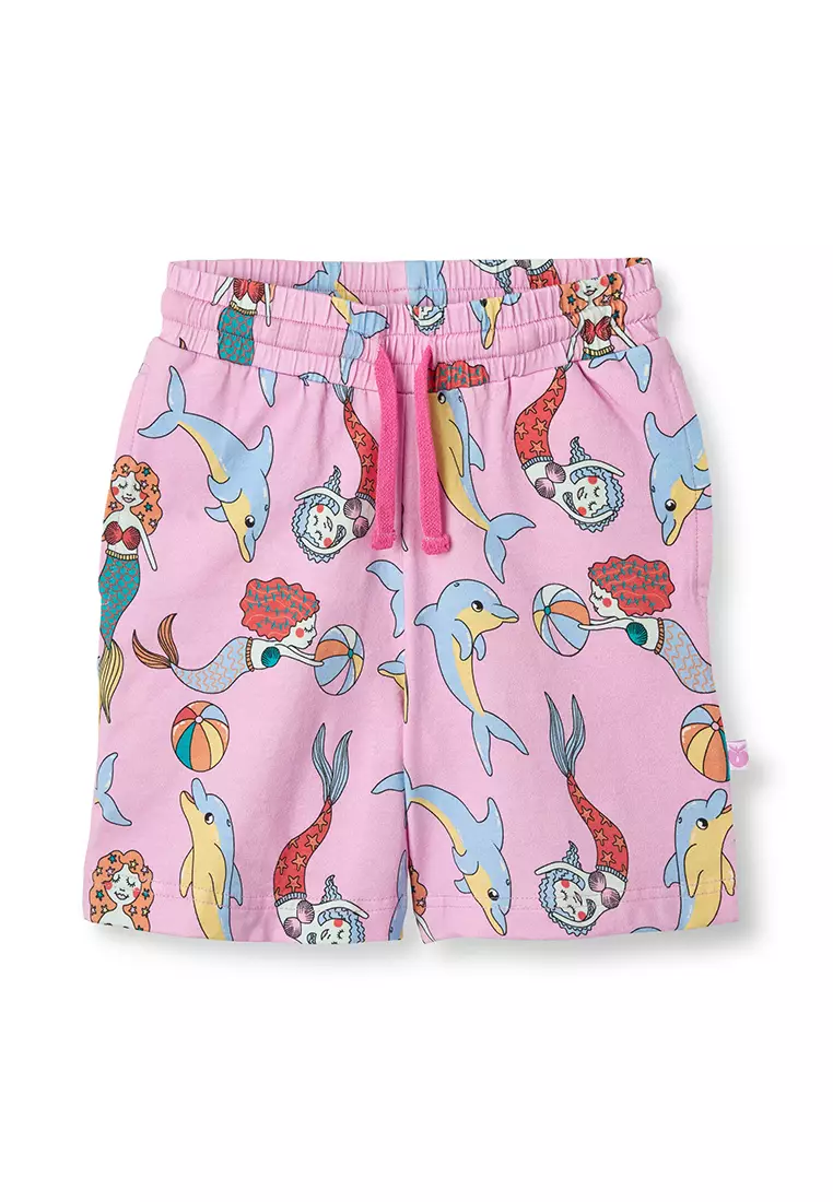 Shorts with mermaids and dolphins
