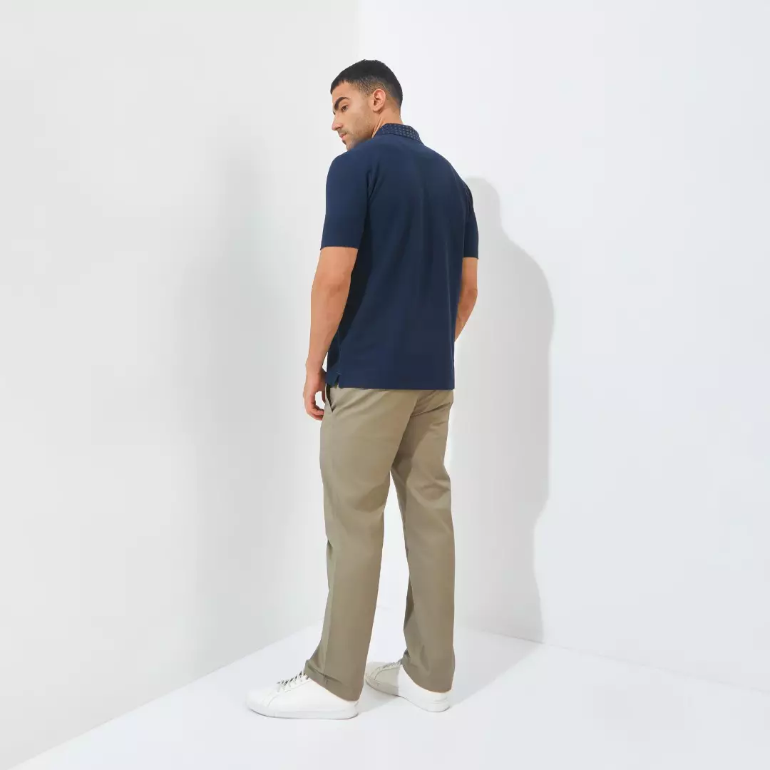 Jack Nicklaus Edgar Polo Shirt Pria Regular Fit Navy Colour Navy