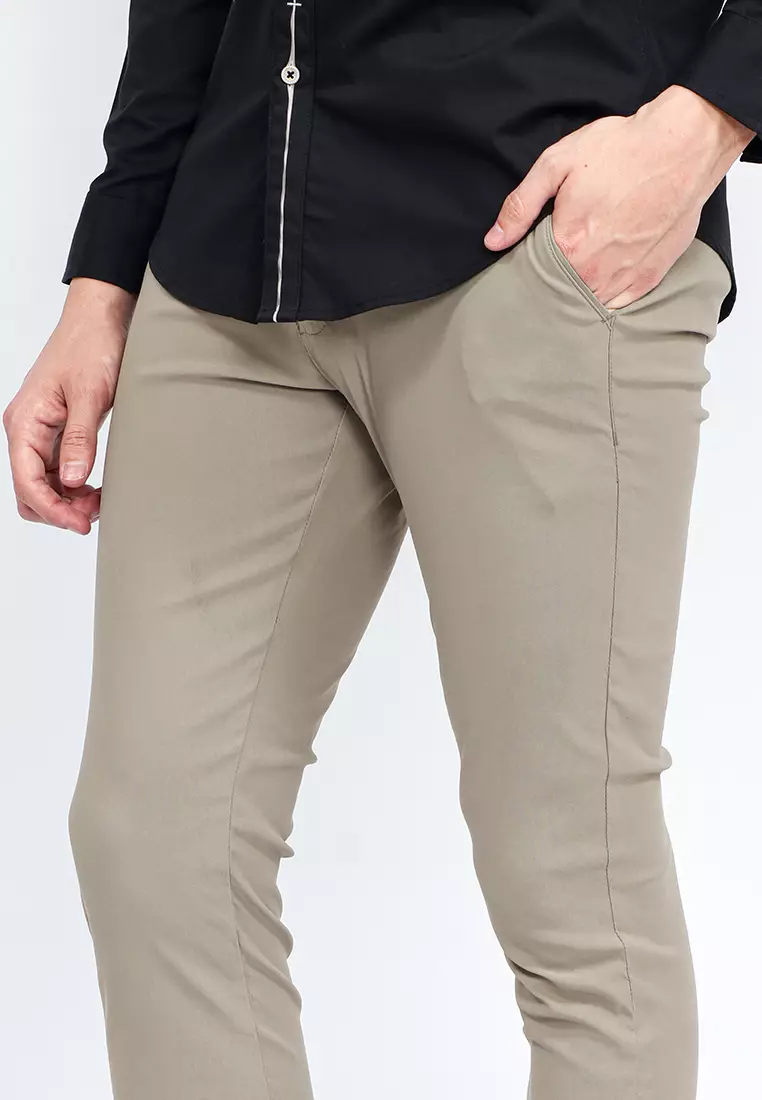 Celana Chinos Long Pants Nylon Stretch OXCON Khakis