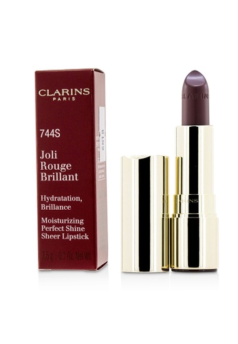 Clarins CLARINS - Joli Rouge Brillant (Moisturizing Perfect Shine Sheer Lipstick) - # 744S Plum 3.5g/0.1oz E2CA6BE6F3F9E2GS_1
