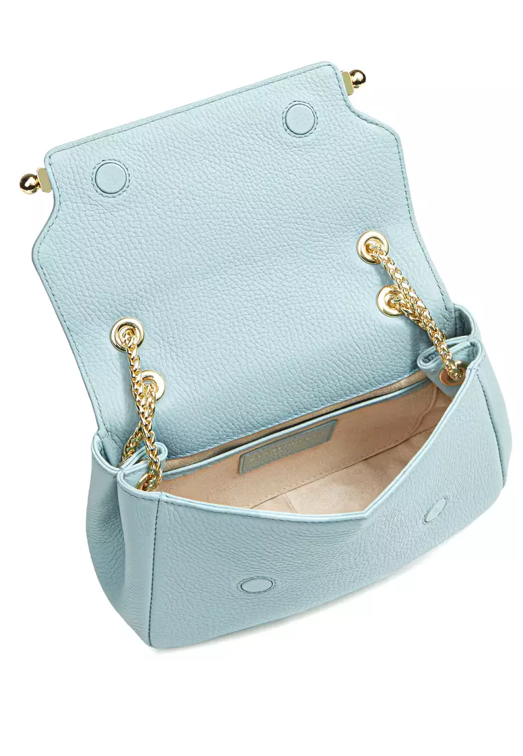 Buy Strathberry EAST/WEST MINI SOFT GRAIN LEATHER DUCK EGG BLUE Online ...