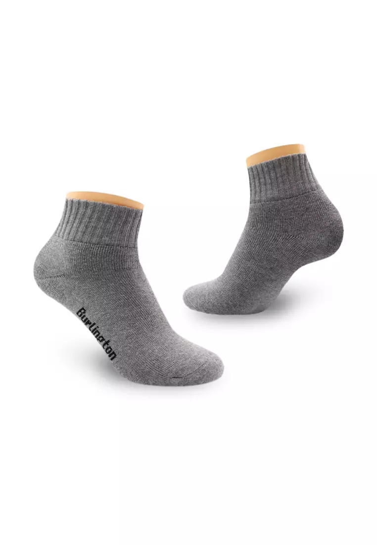 Burlington Ladies' Cotton Ankle Lite Thick Sports Socks 3 pairs in 1 pack 6222