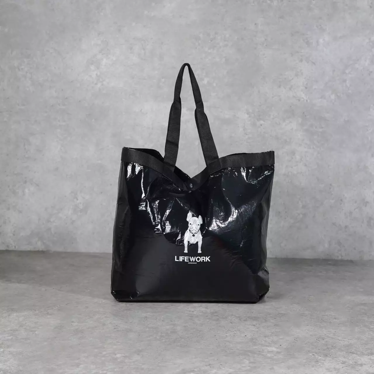 Tas LIFE WORK RADOG WHITE BLACK TOTE BAG 100% ORIGINAL