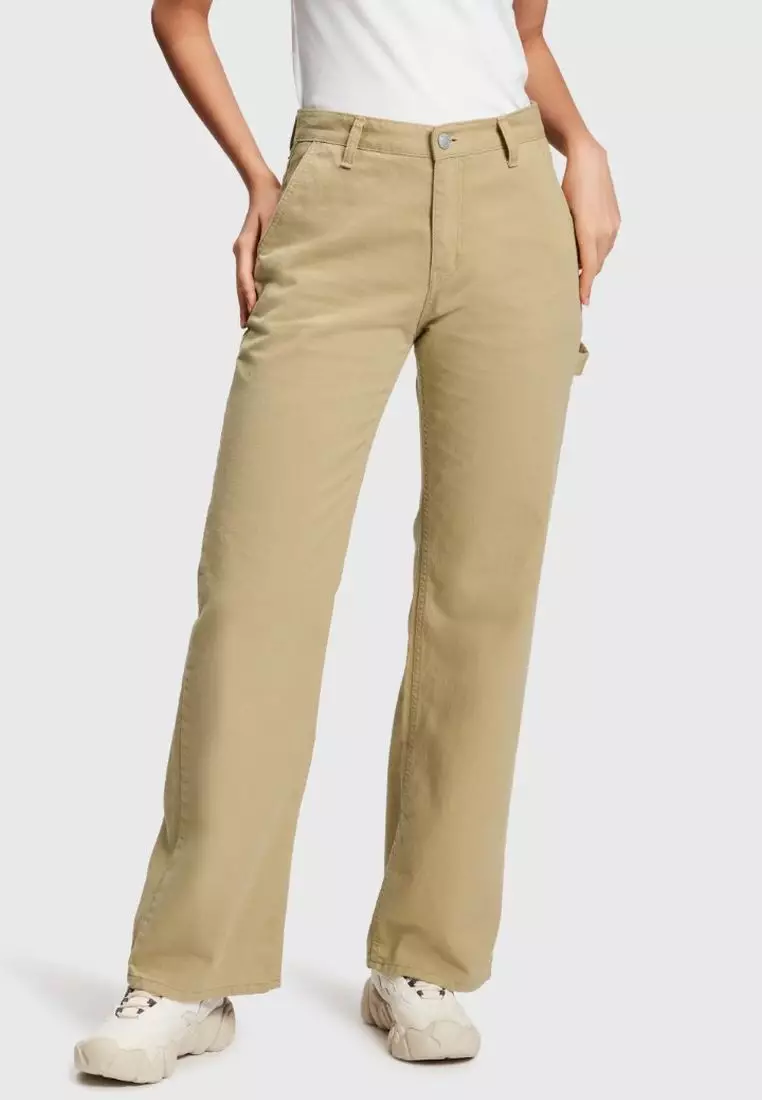 ESPRIT - Crepe Straight Leg Pants at our Online Shop