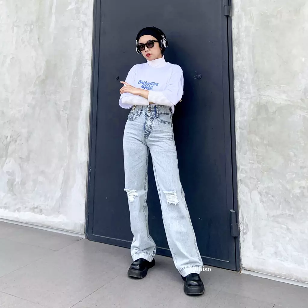 Highwaist Baggy Ripped Jeans 517 MYSTIC GAL