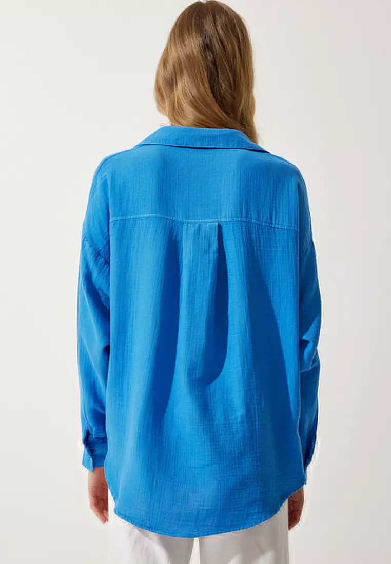 Oversize Basic Muslin Shirt