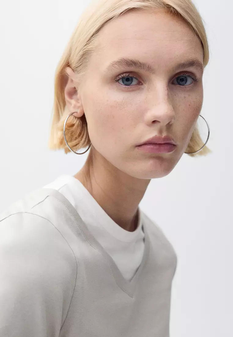 Contrasting Cotton-Blend T-Shirt