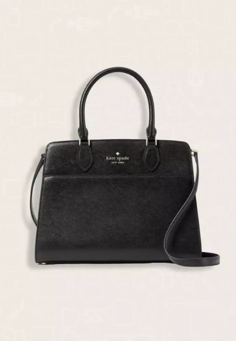 Kate Spade Madison Saffiano Leather Medium Satchel Black