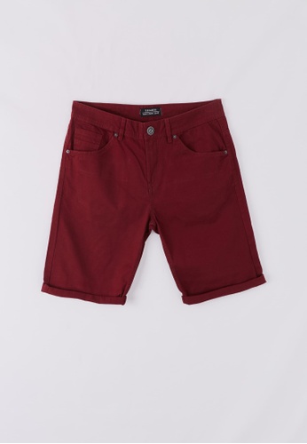 Terranova red Men's 5-Pocket Shorts 27880AAD014AB3GS_1