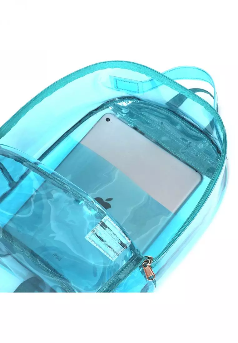 PVC Backpack Blanche