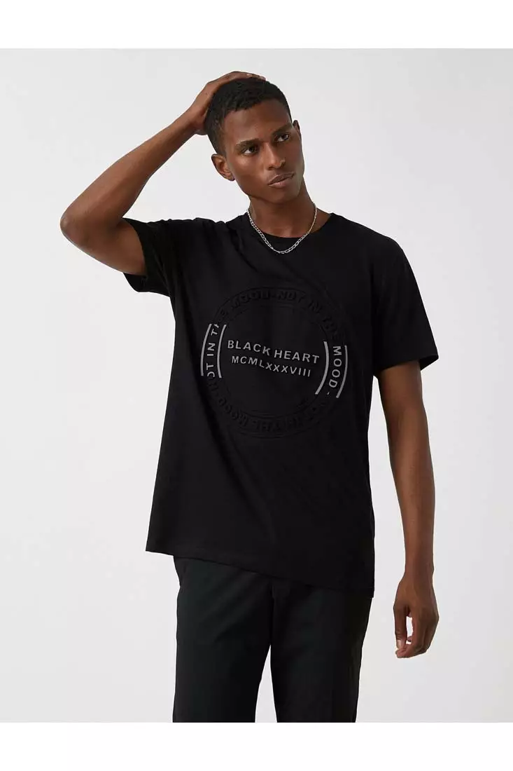 Buy KOTON Regular Fit Relief Print T Shirt 2024 Online ZALORA