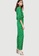 Maje green Printed Satin Jumpsuit 81CEBAA4B1C466GS_3