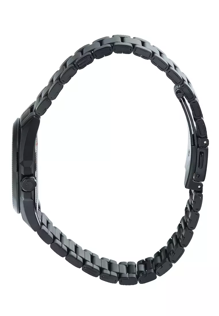 Alexandre Christie Classic Steel - Jam Tangan Analog Wanita - All Black Stainless Steel - 8688LDBIPBA