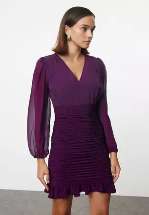 Shop Purple Dress Online | ZALORA Hong Kong