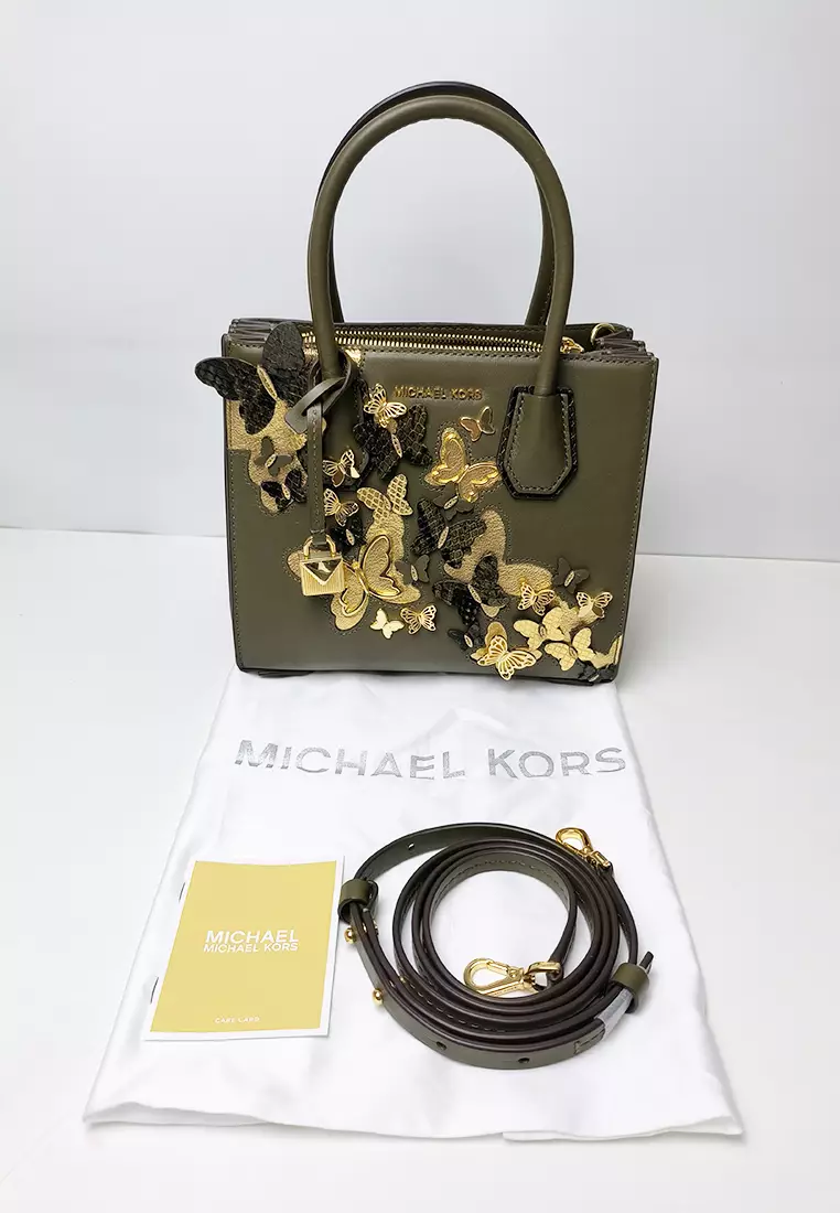 Michael kors sale green butterfly bag