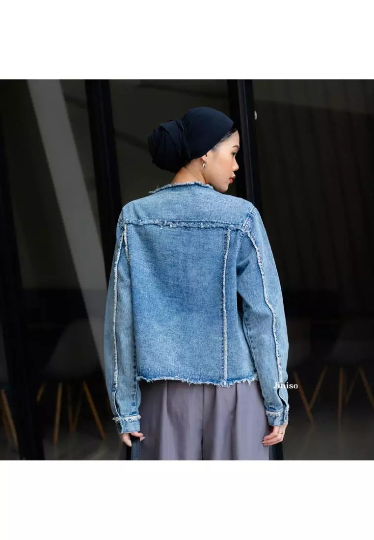 Jaket Jeans Oversize Dalma Blue Acid