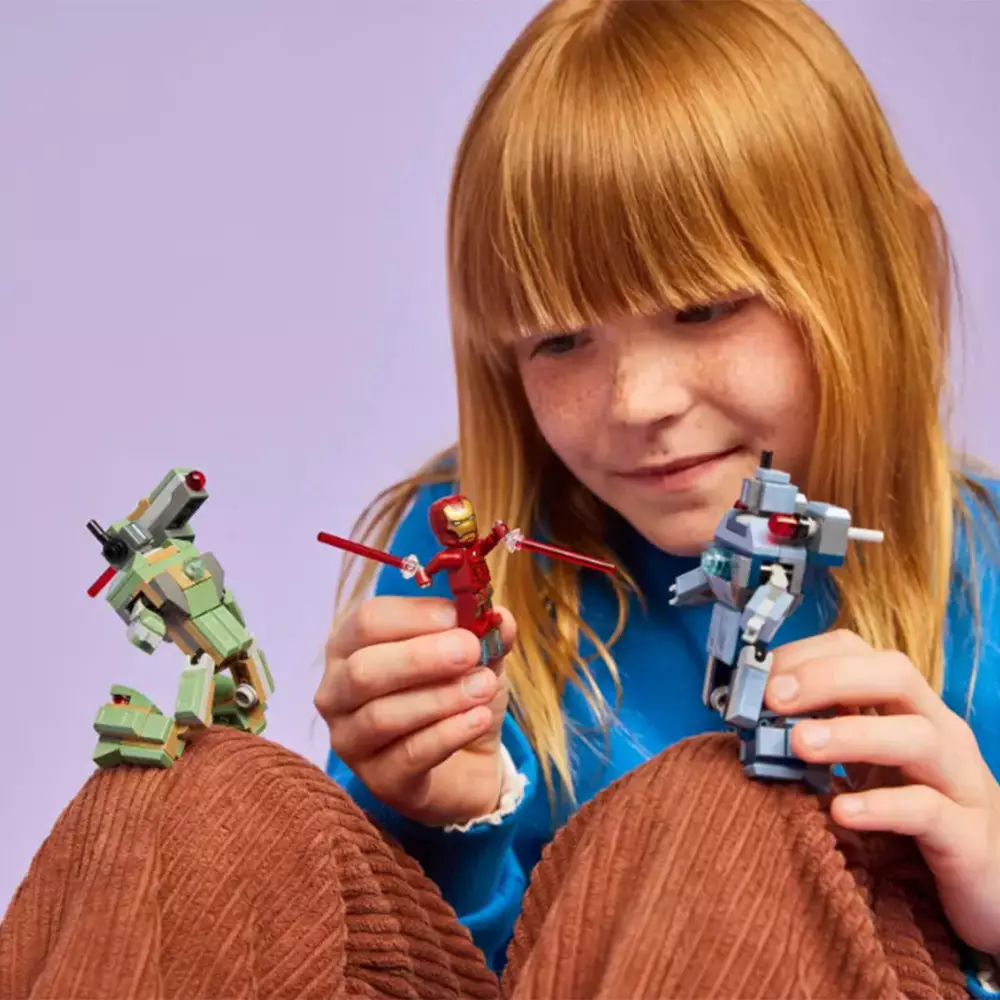 LEGO MARVEL IRON MAN & WAR MACHINE VS HAMMER DRONES SET 204 PCS 76320 - MIX