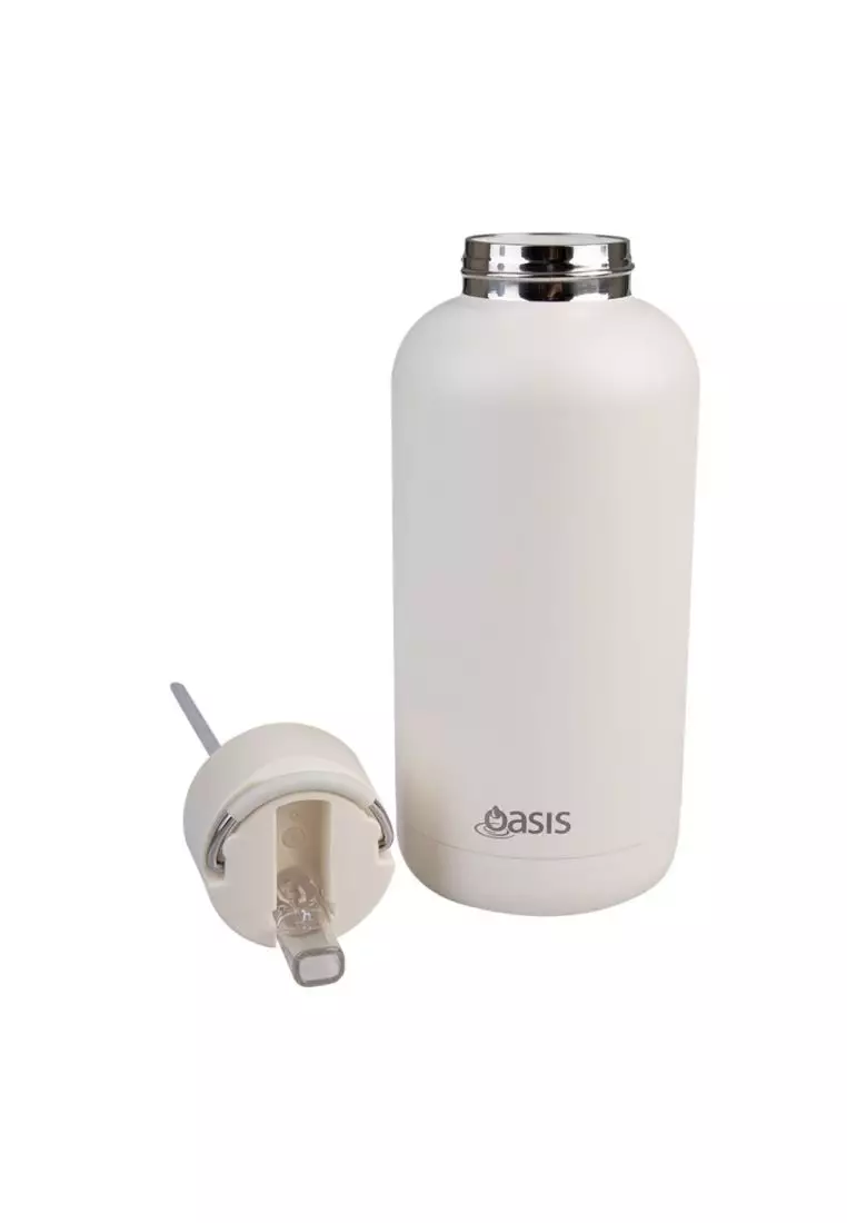 Oasis Stainless Steel Insulated Ceramic Moda Bottle 1.5L - Alabaster