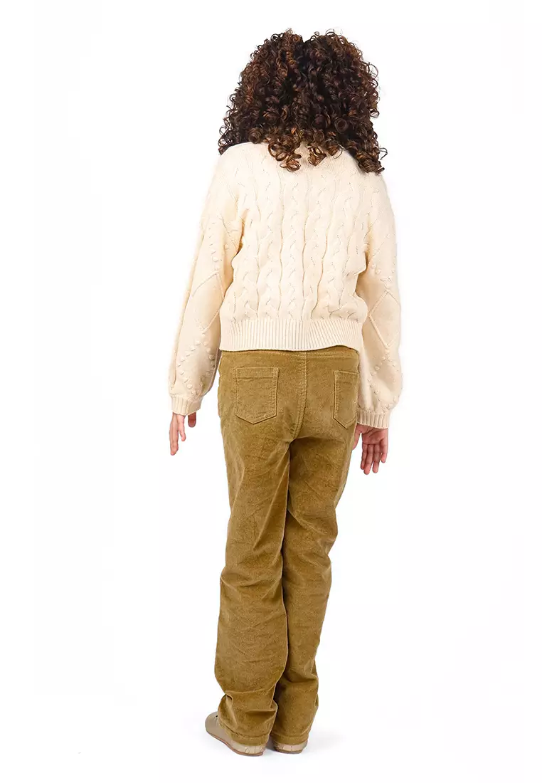 Girls Straight Fit Cord Pants
