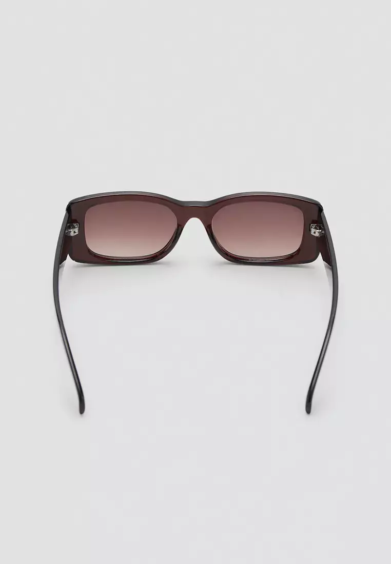 Rectangular-Frame Sunglasses