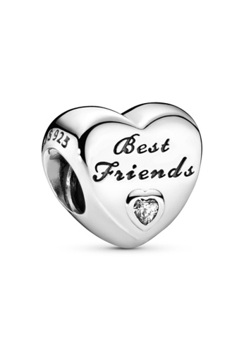 Pandora Polished Best Friends Heart Charm